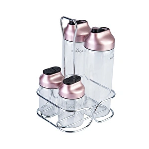 Karaca Dimple Rosegold 5 Parça Cam Salata Seti görseli 3