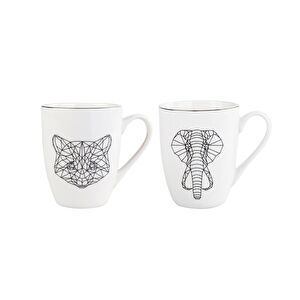 Karaca Draft Cat 2'li Mug görseli 1