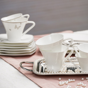 Karaca Fine Pearl Mariposa 86 Parça 12 Kişilik İnci Yemek Takımı görseli 4
