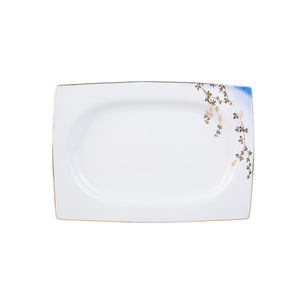 Karaca Fine Bone Blue Blush 60 Parça 12 Kişilik Yemek Takımı Kare görseli 5