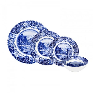 Karaca Blue Castle 6 Kişilik Yemek Takımı görseli 3