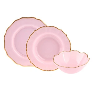 Karaca Empire Pembe 18 Parça 6 Kişilik Yemek Takımı görseli 3