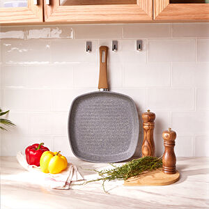 Karaca Silver Stone Biogranit Grill 28 cm görseli 1