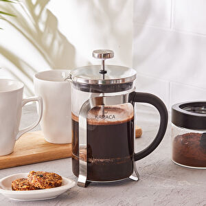 Karaca Coffee Bean Borosilikat Cam French Press 800 Ml Metalik görseli 1