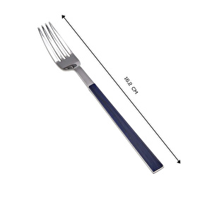 Karaca Salzburg Tekli Tatlı Çatalı 16 cm İndigo görseli 2