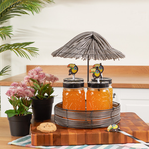 Karaca Toucan 4lü Çay Fincanı Seti Standlı Set görseli 1