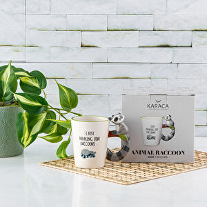 Karaca Animal Raccoon Mug Kupa görseli 1
