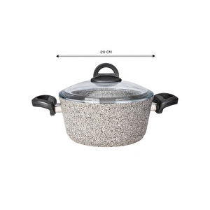 Karaca Dark Silver Biogranit 20 cm Tencere görseli 2