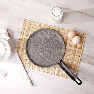 Karaca Dark Silver Biogranit Gözleme ve Krep Tava 24 cm görseli 1