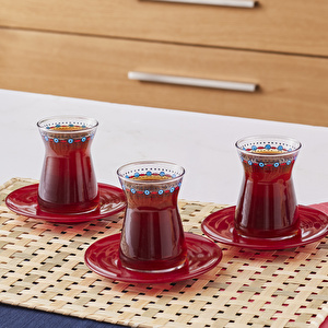 Karaca Lal 6 Kişilik Çay Seti görseli 2
