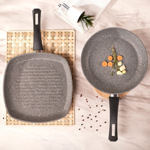 Karaca Biogranit Gris Tava Grill Set Gri