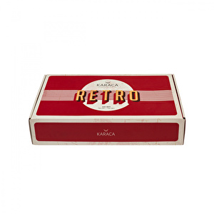Karaca Retro Bej 6 Kişilik Çay Seti görseli 7