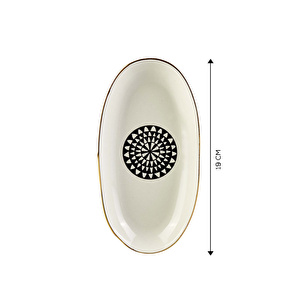 Karaca Black Gold Kayık Tabak 19 Cm görseli 3