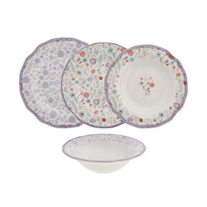 Karaca Elenie 24 Parça 6 Kişilik Stoneware Yemek Takımı görseli 1