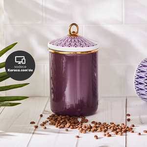 Karaca Retro Purple Emaye Saklama Kabı Medium görseli 2