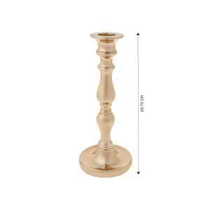 Karaca Home Lara Şamdan 2li Set 22,75cm Gold görseli 2