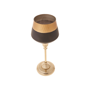 Karaca Lucca Şamdan Tealight Mumluk Siyah 30,5cm görseli 2