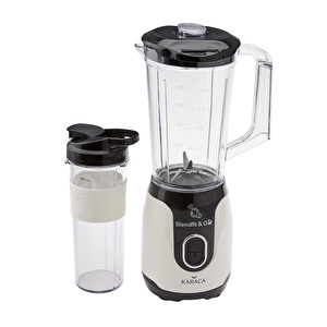 Karaca Blendfit Smoothie Go Set Retro Krem görseli 2