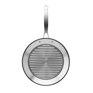 Karaca Powersteel 3Ply 316+ İndüksiyon Tabanlı Çelik Grill Tava 28 Cm görseli 5