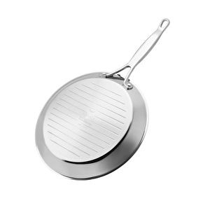 Karaca Powersteel 3Ply 316+ İndüksiyon Tabanlı Çelik Grill Tava 28 Cm görseli 4