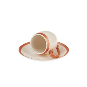 Karaca Iznik Copper 6 Kişilik Kahve Fincanı Takımı 90 ml görseli 5