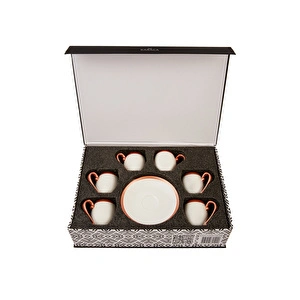 Karaca Iznik Copper 6 Kişilik Kahve Fincanı Takımı 90 ml görseli 7