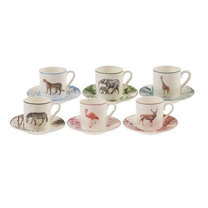 Karaca Jungle 6 Kişilik Kahve Fincan Takımı 80 ml görseli 7