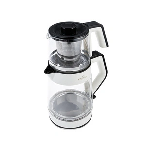 Karaca Retro Krem Cam Led Işıklı Çay Makinesi görseli 2