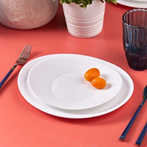 Karaca White Pure 24 Parça 6 Kişilik Yemek Takımı görseli 5