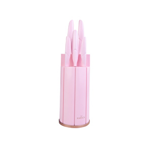 Karaca Retro Pembe 6 Parça Bıçak Seti görseli 4