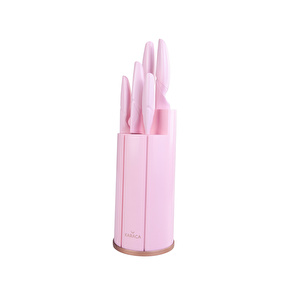 Karaca Retro Pembe 6 Parça Bıçak Seti görseli 5
