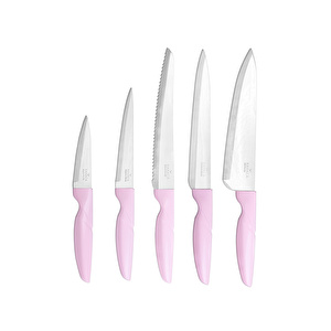 Karaca Retro Pembe 6 Parça Bıçak Seti görseli 7