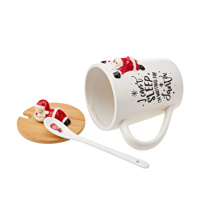 Karaca New Year Santa With Spoon Mug Np22 375 ml görseli 6