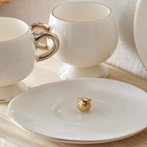 Karaca Hidden Owl Stoneware 2 Kişilik Kahve Fincan Takımı 80 ml görseli 4