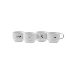 Karaca Lovely Laugh 4 Kişilik Espresso ve Kahve Fincan Takımı 100 ml görseli 6