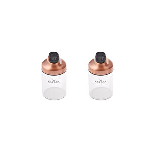 Karaca Dimple Copper Tuzluk ve Biberlik 150 ml görseli 1