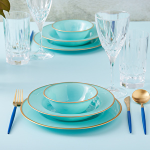 Karaca Retro New Mint 18 Parça 6 Kişilik Yemek Takımı görseli 2