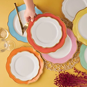 Karaca Rainbow Porselen 12 Parça 6 Kişilik Yemek Takımı görseli 3