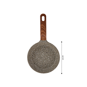 Karaca Biogranit Dark Silver Mini Tava 14 Cm Gri görseli 7