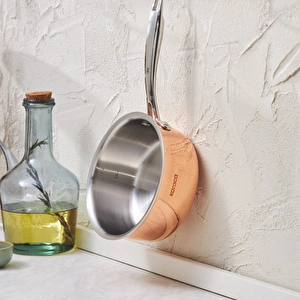 Karaca Powersteel 3Ply 316+ İndüksiyon Tabanlı Çelik Sütlük/Sosluk Copper görseli 3
