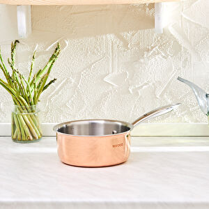 Karaca Powersteel 3Ply 316+ İndüksiyon Tabanlı Çelik Sütlük/Sosluk Copper görseli 1