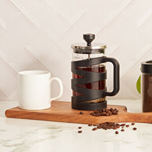 Karaca Diamond Borosilikat Cam French Press 600 ml Black  görseli 1