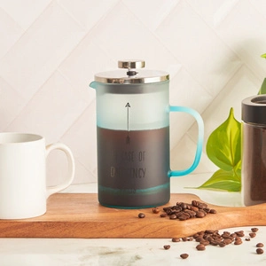 Karaca Emergency Borosilikat Cam Frenchpress Mavi 600 ml görseli 2