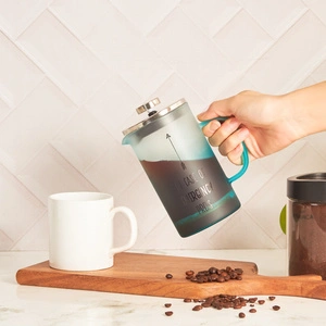 Karaca Emergency Borosilikat Cam Frenchpress Mavi 600 ml görseli 3
