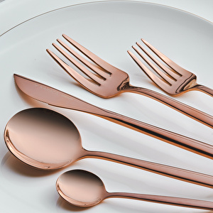 Karaca Orion Rosegold 6 Kişilik 30 Parça Çatal Kaşık Bıçak Takımı   görseli 3