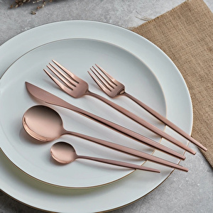 Karaca Orion Rosegold 6 Kişilik 30 Parça Çatal Kaşık Bıçak Takımı   görseli 4