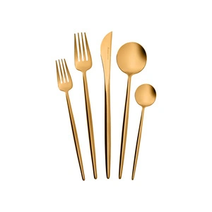 Karaca Jupiter 60 Parça 12 Kişilik Çatal Kaşık Bıçak Takımı Matte Gold  görseli 5