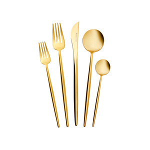 Karaca Jupiter Shiny Gold 60 Parça 12 Kişilik Kutulu Çatal Kaşık Bıçak Takımı görseli 2