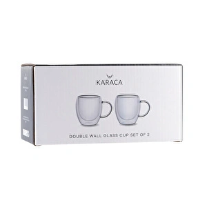 Karaca Çift Cidarlı Borosilikat 2'li Bardak Seti 150 ml görseli 9