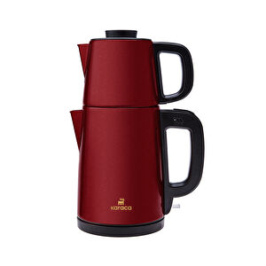 Karaca New Year Yılbaşı Tea Break Su Isıtıcı Çay Makinesi Rouge Red görseli 1